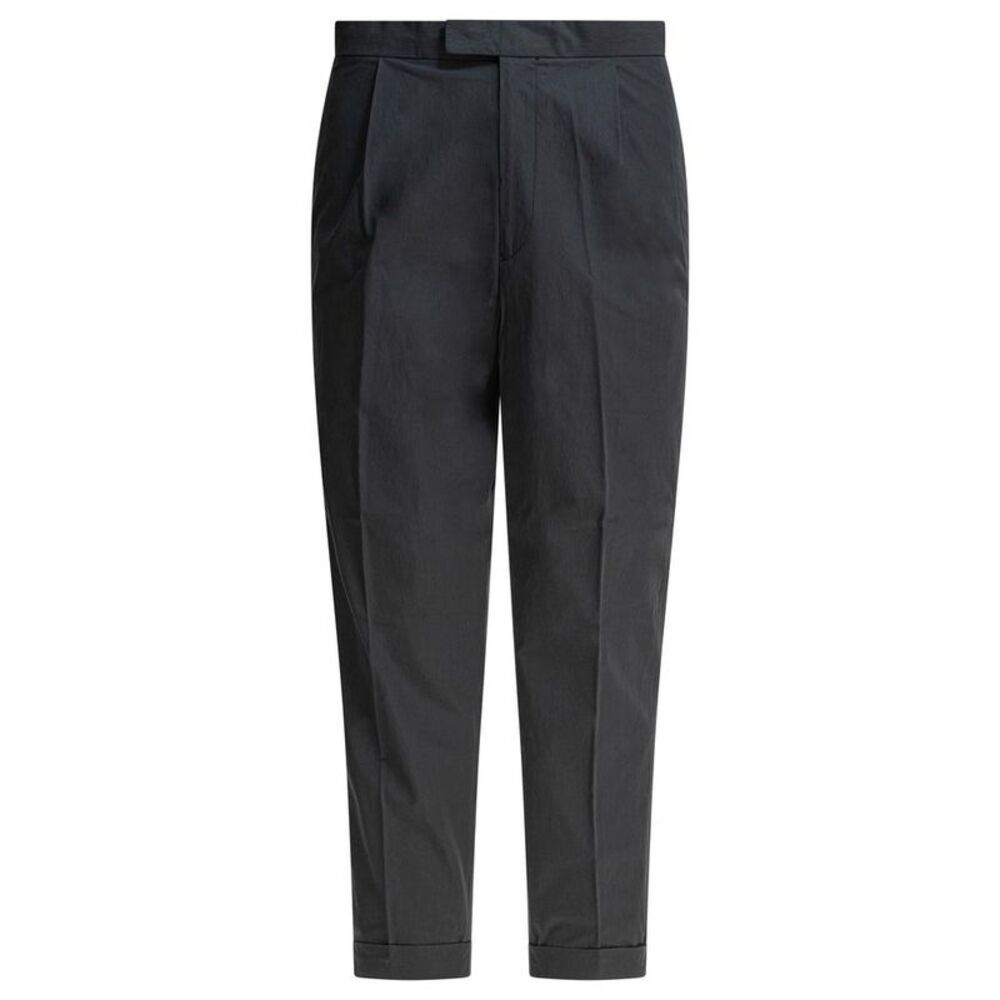 BEAMS PLUS Pleated Cotton Twill Trousers Men GREY Pants